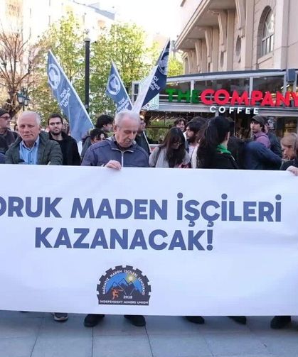 Ankara'da Eylemdeki Madencilere Eskişehir'den Destek