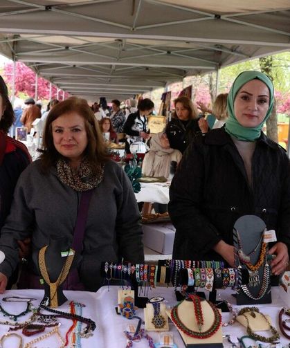 Çankaya Evleri Kursiyerlerinin Sergisi Zafer Park’ta