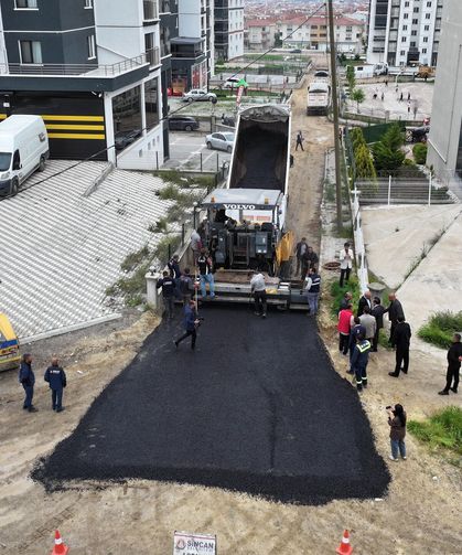 Sincan'da Asfalt Çalışması Sürüyor