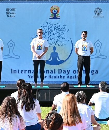 Ankara'da Uluslararası Yoga Günü Etkinliği