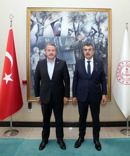 Eğitim-Bir-Sen Genel Başkanı Yalçın, Milli Eğitim Bakanı Tekin İle Görüştü