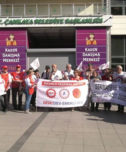 Ankara'da Emeklilerden Maaş ve Sosyal Haklar Çağrısı