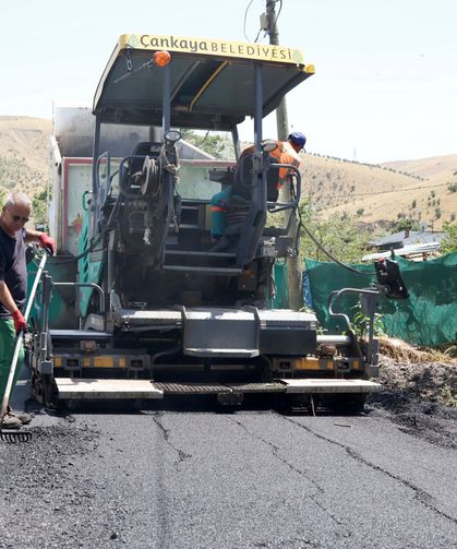 Çankaya'da Asfalt Çalışmaları Sürüyor