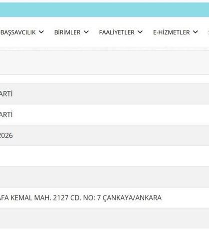 YENİ Parti, Siyasi Partiler Listesine Eklendi