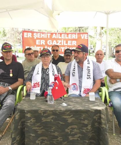 Er Şehit Aileleri ve Gazilerin Güvenpark'taki Eylemi Sürüyor