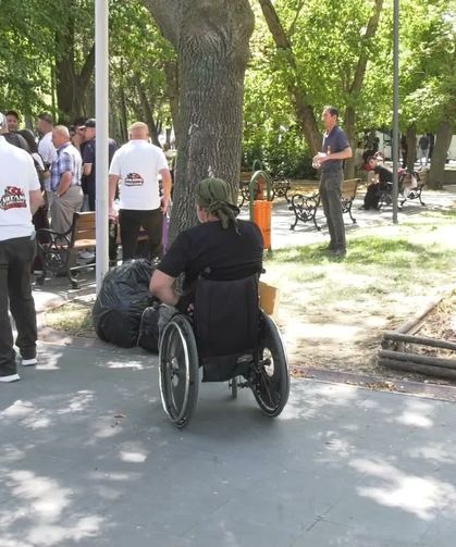 Gaziler Kurtuluş Parkı'nda Eylemlerine Devam Ediyor