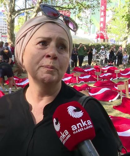 Güvenpark'ta Açlık Grevindeki Gazilerden Temsili Şehit Gösterisi