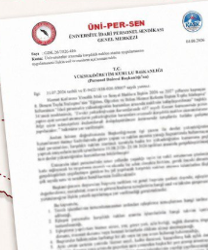 ÜNİPERSEN'den YÖK'e Nakil Çağrısı