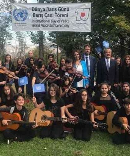 Ankara'da Barış Çanı Töreni