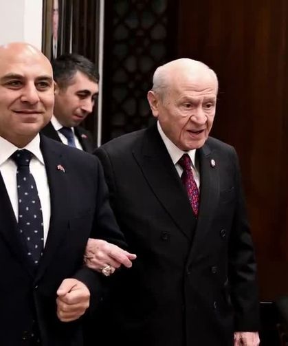Azerbaycan'ın Ankara Büyükelçisi Aslanov'dan Bahçeli'ye Ziyaret