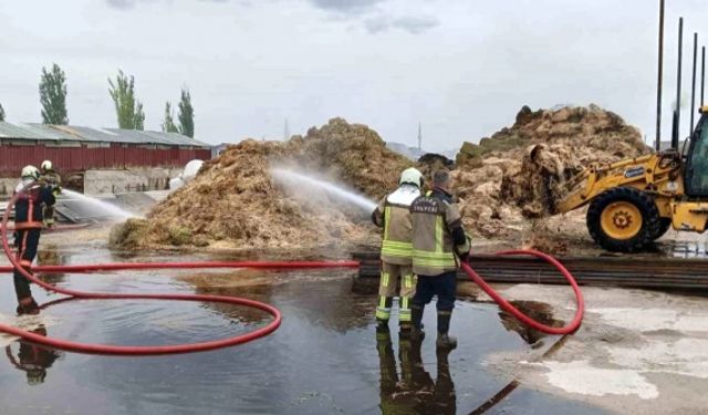 Sincan'da Besi Çiftliğinde Yangın Çıktı