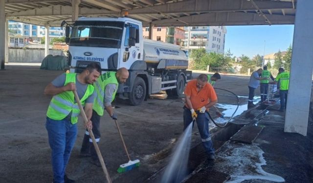 Altındağ'da Kurban Kesim Yerleri Temizlendi