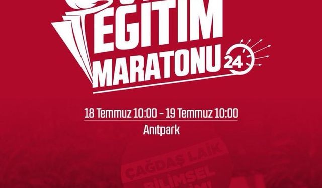 CHP'nin Eğitim Maratonu Ankara Anıtpark'ta Başladı