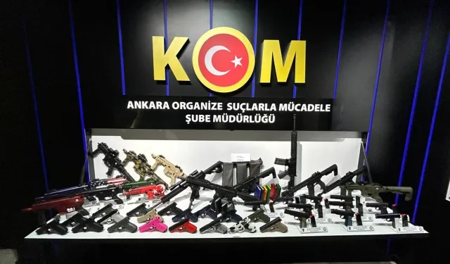 Ankara'da Kaçak Silah Operasyonu: 16 Otomatik Silah ve 28 Tabanca Ele Geçirildi