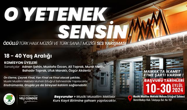 Mamak Belediyesi'nden Ses Yarışması