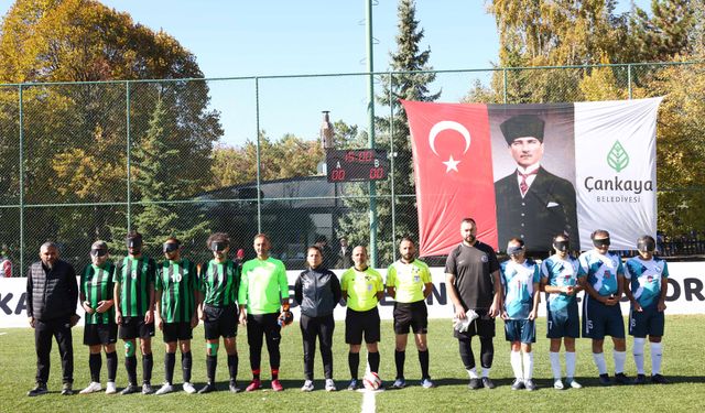 Çankaya Belediyesi Görme Engelliler Spor Kulübü Futbol Takımından Galibiyet