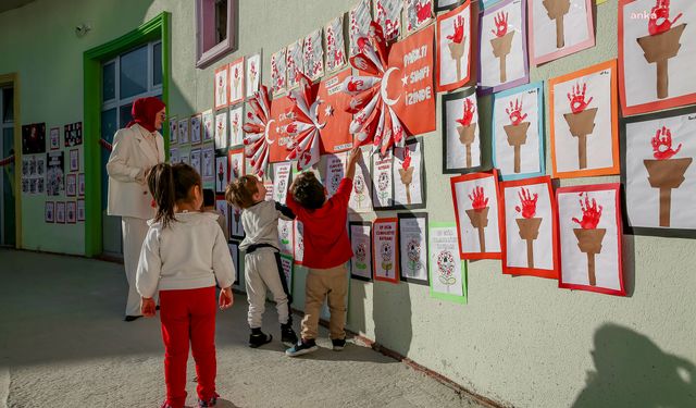 Keçiören Belediyesi Gül Kreş Adası Öğrencilerinden Cumhuriyet Bayramı’na Özel Sergi