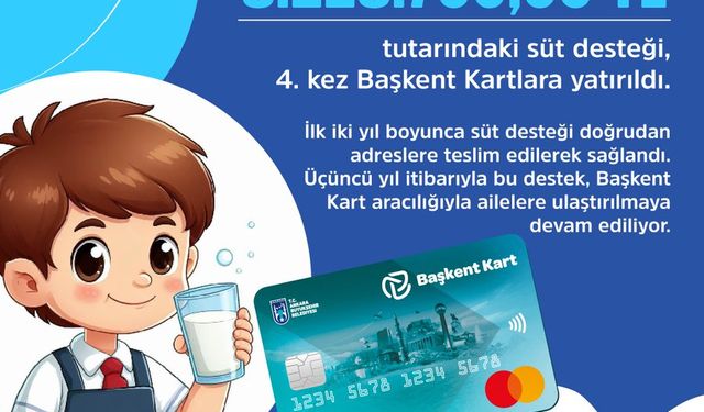 Mansur Yavaş'tan 44 Bin 157 Çocuğa Süt Desteği