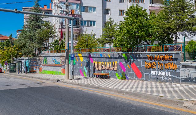 Pursaklar Duvarları Rengarenk Oluyor