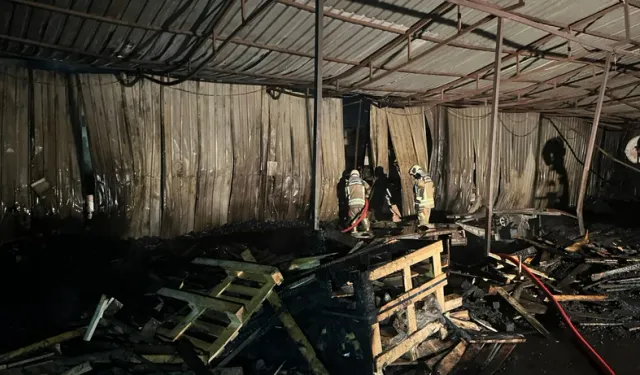 Ankara'da Fabrika Yangını
