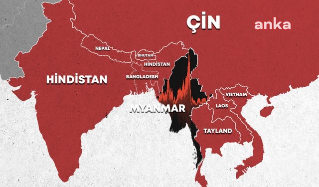 Myanmar'da 7,7 ve 6,4 Büyüklüğündeki Depremlerde 140'tan Fazla Ölü