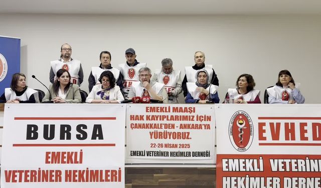 Emekli Veteriner Hekimler Ankara’ya Yürüyor