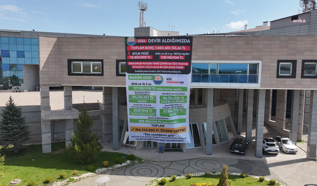 Gölbaşı Belediyesi’nin Mali Tablosu Belediye Binasına Asıldı: 2025 Yılının İlk 3 Ayında 137 Milyon TL Bütçe fazla Verdi