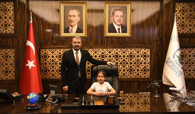 Pursaklar’da Minik Başkan Görev Başında
