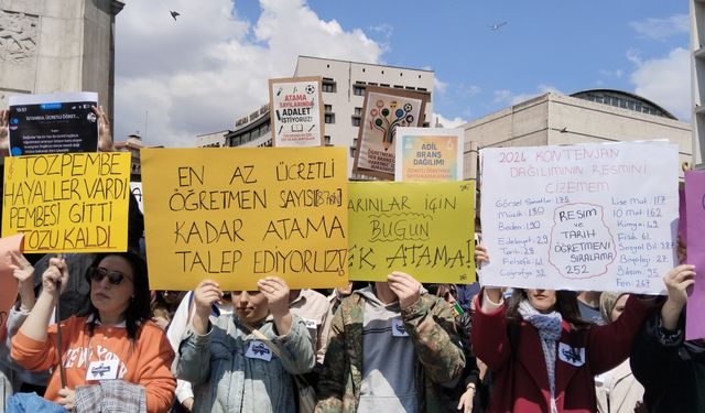 Yüzlerce Öğretmen Ulus'tan İktidara Seslendi: Ek Atama Gelecek, Yusuf Tekin Gidecek