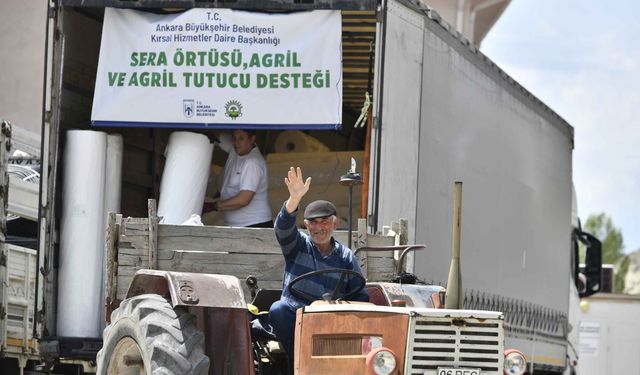 Mansur Yavaş'tan Çiftçilere Sera Malzemesi Desteği