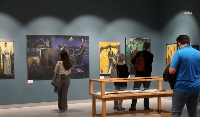 Çankaya'da "Pencereden Gelen Soğuk, Maviydi" Sergisi Açıldı