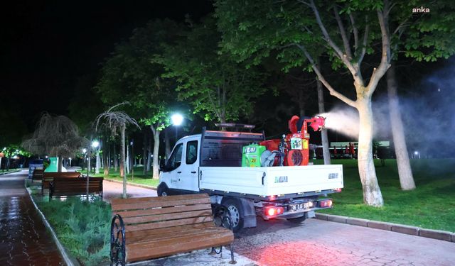 Çankaya Belediyesi Ekipleri İlaçlama Mesaisinde
