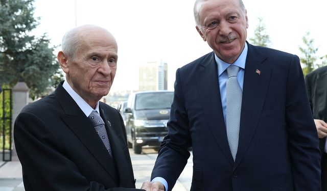 Cumhurbaşkanı Erdoğan, MHP Genel Başkanı Bahçeli İle Görüştü