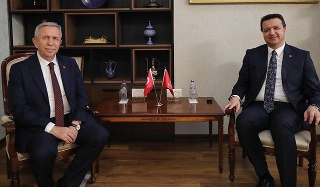 Mansur Yavaş, Saadet Partisi Genel Başkanı Mahmut Arıkan'ı Ziyaret Etti