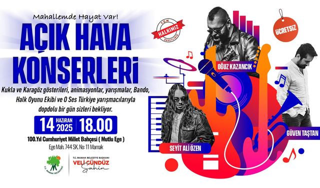 Mamak'ta Yaz Konserleri 'O Ses Türkiye' İle Başlıyor