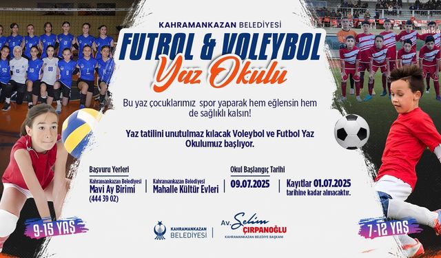 Kahramankazan Belediyesi'nin Yaz Okuluna Kayıtlar Devam Ediyor