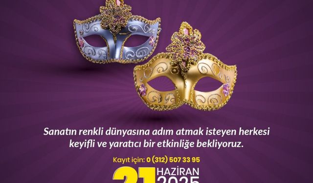 Başkent'te Maske Boyama Workshop’u