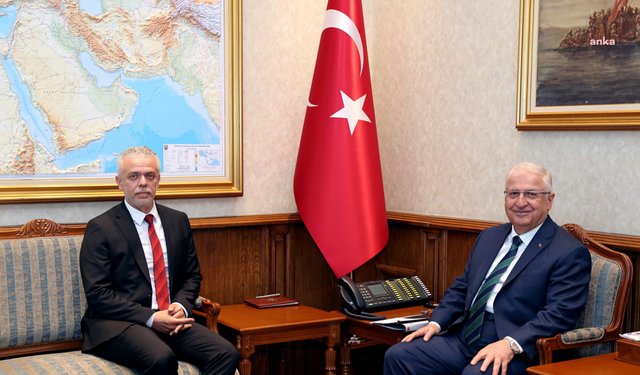 Bakan Güler, KKTC'nin Ankara Büyükelçisi Korukoğlu'nu Kabul Etti