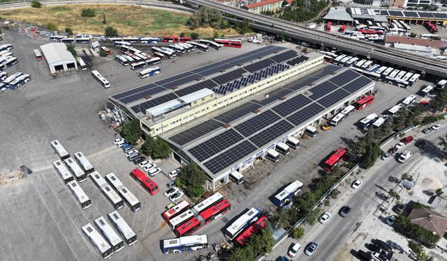 Mansur Yavaş'tan Macunköy Otobüs Bakım-Onarım Atölyeleri'ne Güneş Enerjisi Santrali