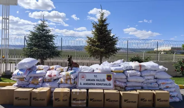 Ankara'da 6 Ton Kaçak Tütün Ele Geçirildi