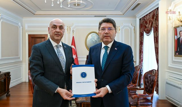 Bakan Tunç, Ankara 2 No'lu Barosu Başkanı Ağdemir'i Kabul Etti
