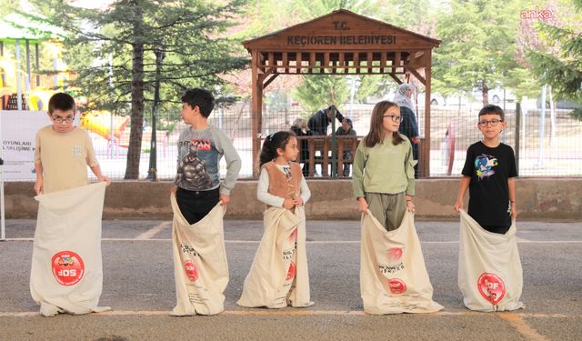 Keçiören'de Düzenlenen “Sokak Oyunları Festivali”nde Çocuklar Keyifli Bir Gün Geçirdi