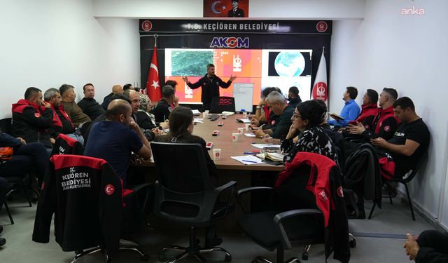 Keçiören Belediyesi’nin KEÇ-TİM Ekibine AFAD Akreditasyon Eğitimi Verildi