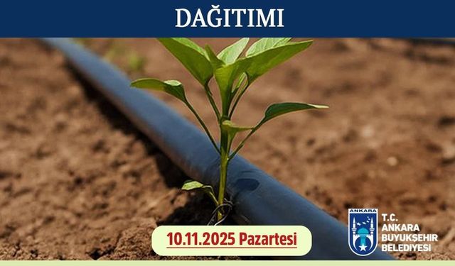 Mansur Yavaş'tan Çiftçiye %50 Hibeli Damla Sulama Borusu Desteği