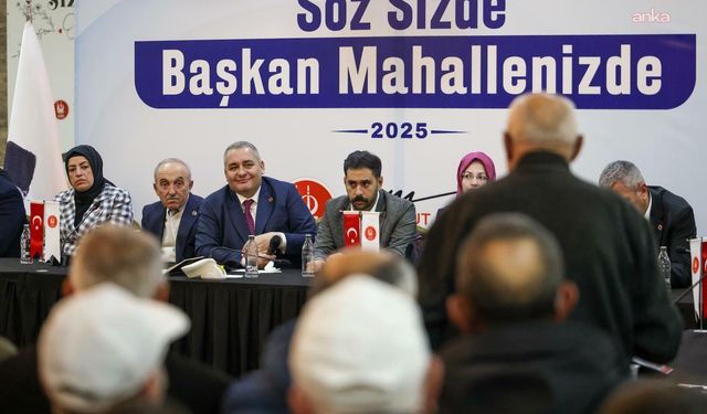 Keçiören'de “Söz Sizde, Başkan Mahallenizde, Çözüm Bizde” Halk Buluşmaları Devam Ediyor