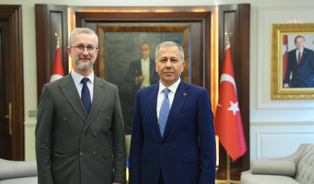 Ukrayna'nın Ankara Büyükelçisi Celal, İçişleri Bakanı Yerlikaya'yı Ziyaret Etti
