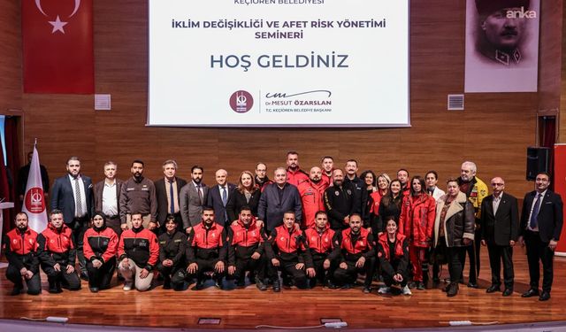 Keçiören'de “İklim Değişikliği ve Afet Risk Yönetimi” Semineri Düzenlendi