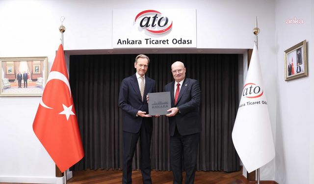 ATO Başkanı Baran, Belçika'nın Ankara Büyükelçisi'ni Ağırladı