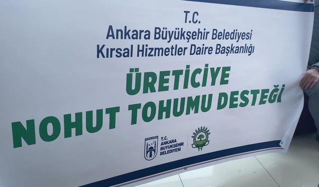Yozgat’ta Üretilen Nohut Tohumu, Ankaralı Çiftçiye Dağıtılacak