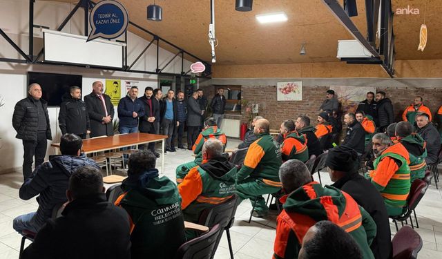 Çankaya'da Temizlik İşçilerine Yeni Yıl Ziyareti